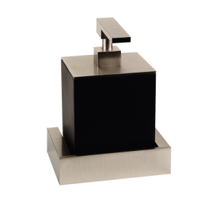 Black wall mounted soap dispenser Rettangolo Gessi
