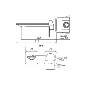 Ran Treemme wall-mounted single-lever mixer