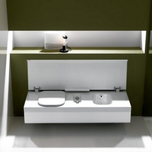 Bench with wc left and bidet G-Full Hatria