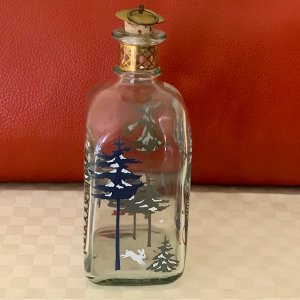 Bottiglia liquore Holme Gaard con immagini Natalizie
