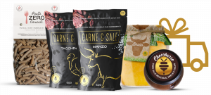 Offerta 28 giorni Pre-Lancio Carnesecca&Sale: 28 packs 50 g + 20 pacchi GRATIS di pasta ZeroCereali 250 g +ChocoBurro + Brado + Spese spedizione GRATIS 