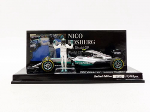 Mercedes AMG Petronas Motorsport  F1W07 Hybrid Nico Rosberg Abu Dhabi GP 2016 1/43