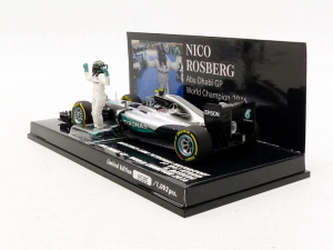 Mercedes AMG Petronas Motorsport  F1W07 Hybrid Nico Rosberg Abu Dhabi GP 2016 1/43
