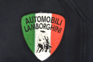 Lamborghini Men Sleeve Zip Up Sweatshirt Navy/Grey