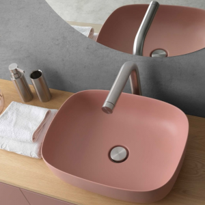 Ceramic countertop washbasin Vess AeT Italia