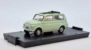 Fiat 500 Giardiniera Open Light Green 1960 1/43 100% Made In Italy By Brumm