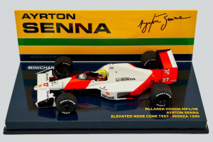 McLaren Honda Mp4/5B Ayrton Senna Elevated Nose Cone Test Monza 1990 1/43 Minichamps