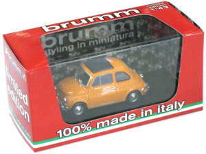 Fiat 500L Closed 1968-1972 1/43 Brumm 100% Made In Italy