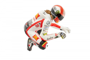 Figurine Marco Simoncelli MotoGP 2011 Hanging Off 1/12 Minichamps