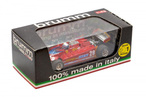 Ferrari 126Ck Turbo Kkk 1981 Gp Usa 28 + 1 Pilot - 1/43 Brumm 100% Made In Italy