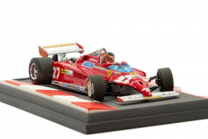 Ferrari 126 CK Turbo Gp Monaco Montecarlo 1981 1° Gilles Villeneuve #27 Ltd 250 Pcs - 1/43 Brumm 100% Made In Italy