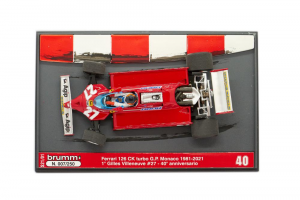 Ferrari 126 CK Turbo Gp Monaco Montecarlo 1981 1° Gilles Villeneuve #27 Ltd 250 Pcs - 1/43 Brumm 100% Made In Italy