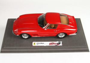 Ferrari 275 GTB4 1966 Red Aluminium Wire Wheels Ltd 250 Pcs With Case - 1/18 BBR