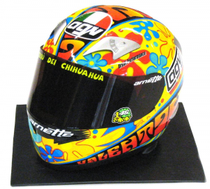 Helmet Moto Gp Valencia 2003 Valentino Rossi - 1/2 Minichamps
