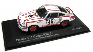 Porsche 911 Carrera RSR 2.8 24H Le Mans 1973 #45 Kremer Schickentanz Keller - 1/43 Minichamps