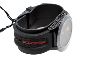 Scuderia Ferrari Kids Quartz Wrist Watch Redrev 34 Mm Black Silicon Band
