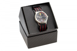 Scuderia Ferrari Kids Quartz Wrist Watch Pitlane Black With Silicon Band 34 Mm