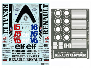 Renault Re 20 Turbo With Photo Etched Parts Kit - 1/12 Tamiya 
