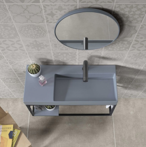 Suspended washbasin with structure P35 AeT Italia