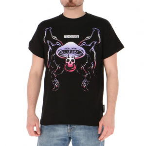 T-Shirt Mushroom Skull 19016 Black