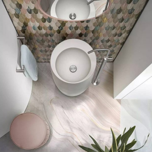 Beige matte freestanding washbasin Spot AeT Italia