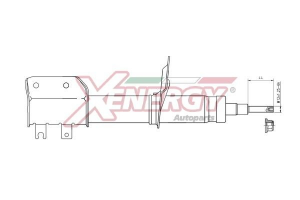 X005348 - Coppia ammortizzatori posteriori XENERGY (X005348) - 2 pezzi -  Xenergy (Sospensioni e sterzo - Ammortizzatori); X005348