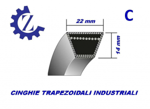Cinghia Trapezoidale Industriale Sezione C128 22X3250