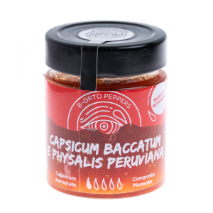 Confettura di Capsicum Baccatum e Physalis Peruviana