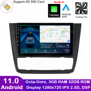ANDROID autoradio navigatore per BMW serie 1 BMW E81 BMW E82 BMW E88 CarPlay Android Auto GPS USB WI-FI Bluetooth 4G LTE
