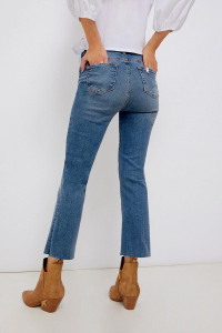 Cropped jeans in stretch denim
