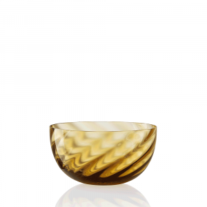 Idra Bowl Twisted Optic Amber 
