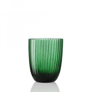 Idra Glass Laurel Green Striped