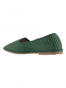 Foot Shoes Pantofola in Rafia  Verde