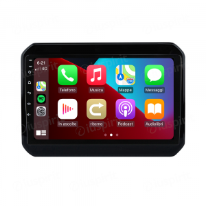 ANDROID autoradio navigatore per Suzuki Ignis 2016-2020 CarPlay Android Auto GPS USB WI-FI Bluetooth 4G LTE