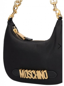 Mini borsa in nylon con logo Moschino Couture 