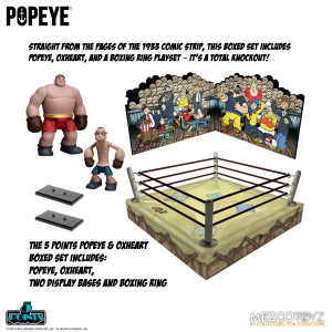 *PREORDER* Popeye 5 Points: POPEYE & OXHEART BOX SET by Mezco Toys
