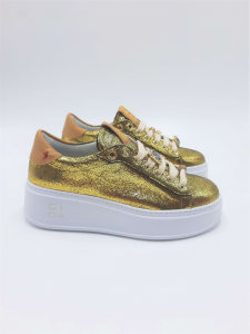 Sneakers Combi laminato oro GIO+