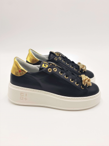 Sneakers Combi luxury nero e oro GIO+