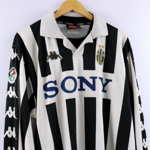 1999-00 Juventus Maglia Coppa Uefa Sculli #29 Kappa Sony Match Worn XL