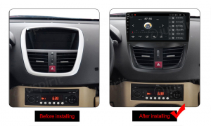 ANDROID autoradio navigatore per Peugeot 207 Peugeot 206 2007-2014 CarPlay Android Auto GPS USB WI-FI Bluetooth 4G LTE