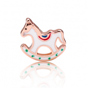 2MUCH Charm Cavallo a dondolo - Pvd Rose Gold