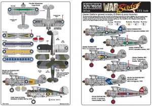 Gloster Gladiator Roundels, Code letters & serials