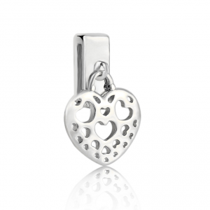 2MUCH Charm Cuore pendente - Silver