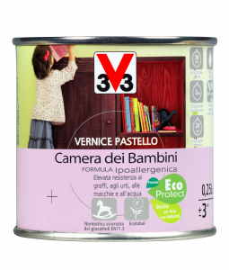 Vernice Per Legno - Vernice Pastello Camera Dei Bambini Liberty 0,25 Lt.