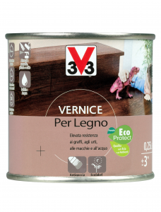 Vernice Per Legno - Toni Legno - Aspetto Brillante Noce Rustico 0,25 Lt.