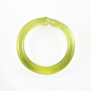 Anello pendente Ø60 mm vetro di Murano colore verde trasparente liscio