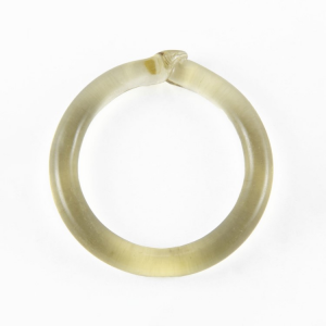 Anello pendente Ø60 mm vetro di Murano colore fumè trasparente liscio