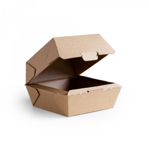Box in cartoncino per Hamburger 13x13x8h cm micro-ondulato