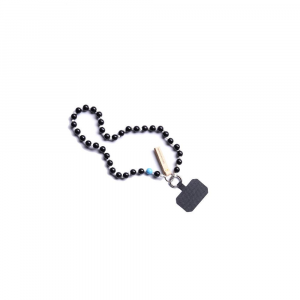 PERLiNO bracciale (50 cm) o collana (120 cm) porta smartphone nero