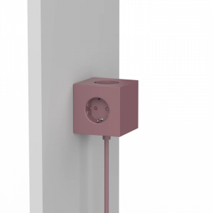 Avolt Square 1 multipresa di design - Cubo magnetico con 3 prese e 2 porte USB - rosso